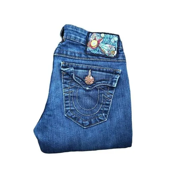 TRUE Religion Jeans Size 25 GEM STONE Blue - Picture 8 of 13